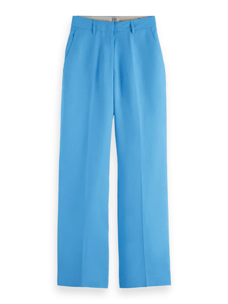Scotch & Soda High rise tailored wide-leg pants , Aqua blue - Image 6