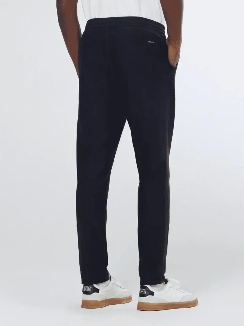Scotch & Soda 179180 Warren - Cotton/Linen twill jogger, Black - Image 6