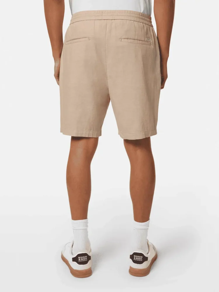 Scotch & Soda 179999 Fave Cotton/Linen Bermuda,Soft Camel - Image 2