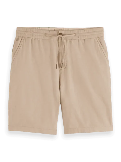 Scotch & Soda 179999 Fave Cotton/Linen Bermuda,Soft Camel - Image 4