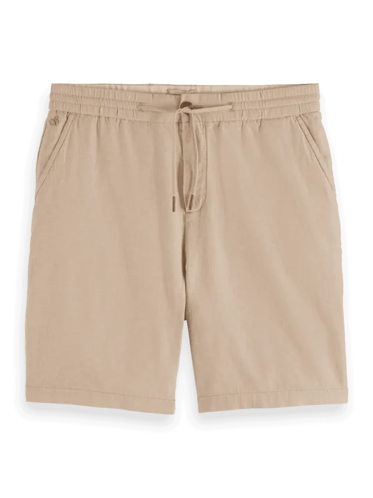Scotch & Soda 179999 Fave Cotton/Linen Bermuda,Soft Camel - Image 4