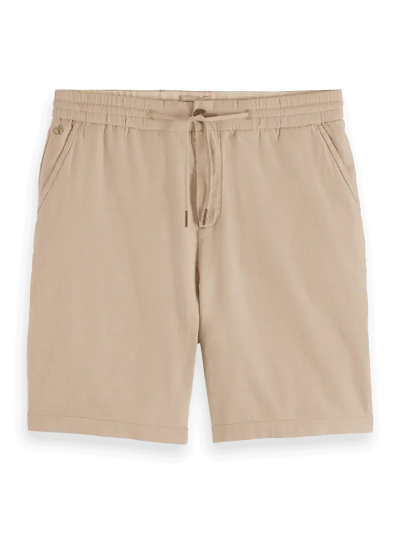 Scotch & Soda 179999 Fave Cotton/Linen Bermuda,Soft Camel - Image 4