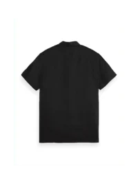 Alternative view of Scotch & Soda 180572 Short sleeve linen shirt, Black