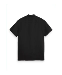 Alternative view of Scotch & Soda 180572 Short sleeve linen shirt, Black