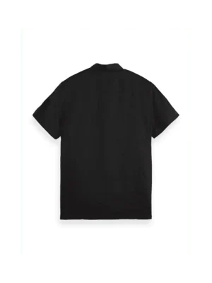 Alternative view of Scotch & Soda 180572 Short sleeve linen shirt, Black