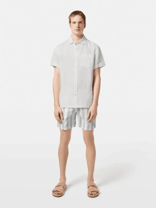 Alternative view of 180572 Scotch & Soda  Short sleeve 100% linen shirt, White