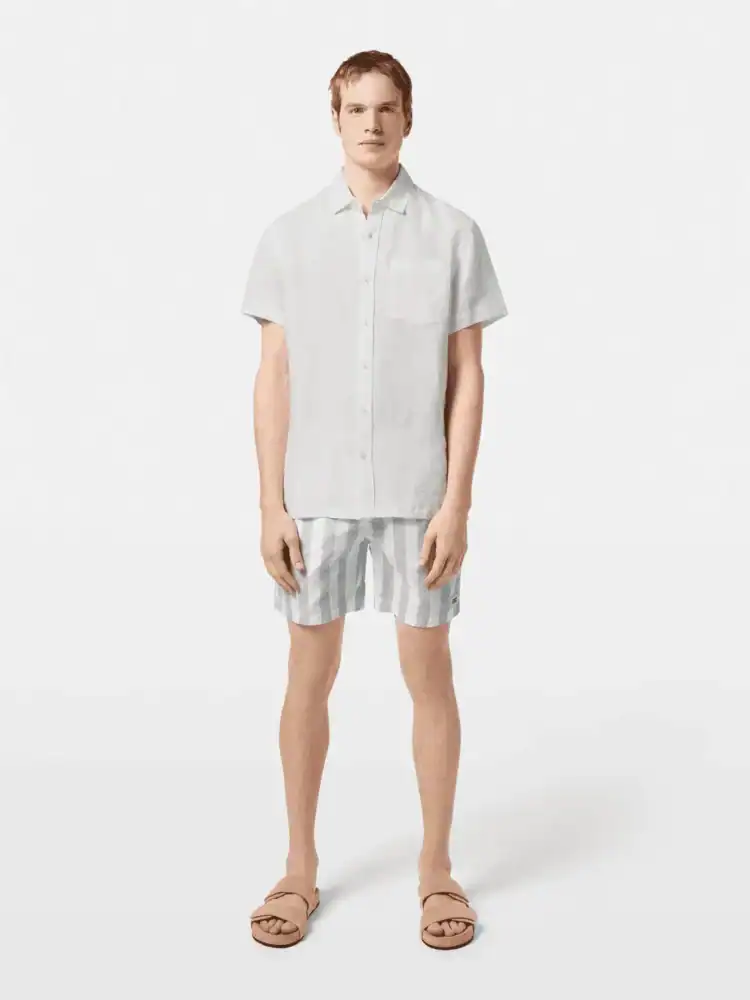 Scotch & Soda 180572 Short sleeve linen shirt, White - Image 2