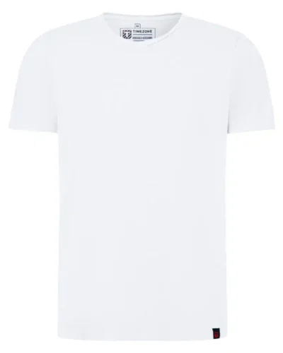 Timezone - Garment Dye V-Neck T-Shirt, White