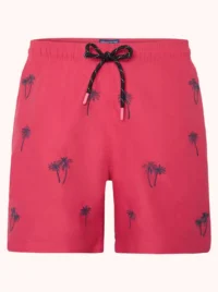 A Fish named Fred : Swimshort Palm tree, Bright pink