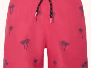 A Fish named Fred : Swimshort Palm tree, Bright pink