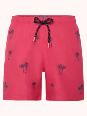 A Fish named Fred : Swimshort Palm tree, Bright pink