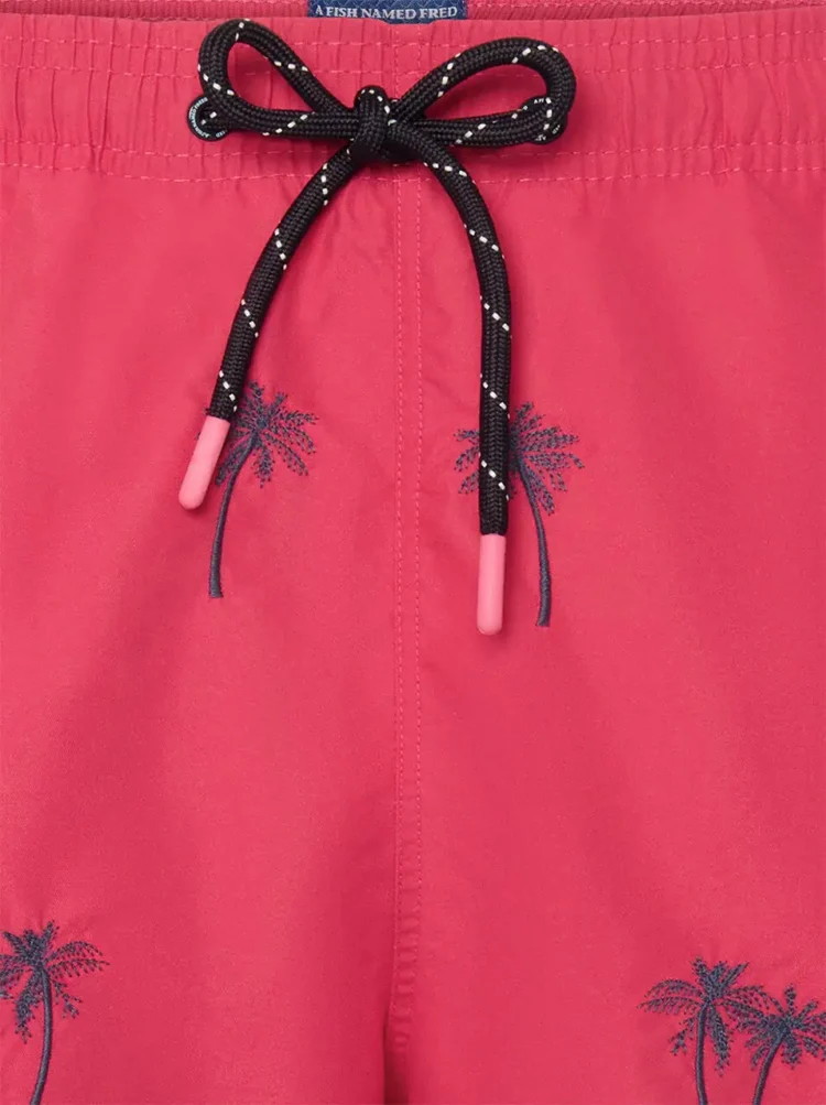 A Fish named Fred : Swimshort Palm tree, Bright pink - Image 3