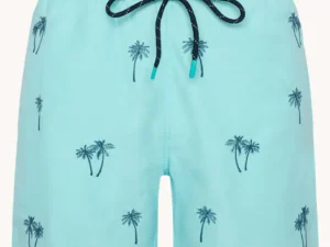 A Fish named Fred : Swimshort Palm tree, Aqua blue