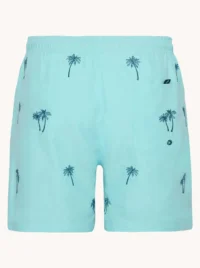 Alternative view of A Fish named Fred : Swimshort Palm tree, Aqua blue