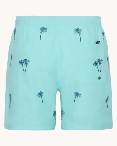 Alternative view of A Fish named Fred : Swimshort Palm tree, Aqua blue