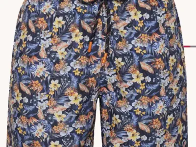 A Fish named Fred : Swimshort Floral, Navy