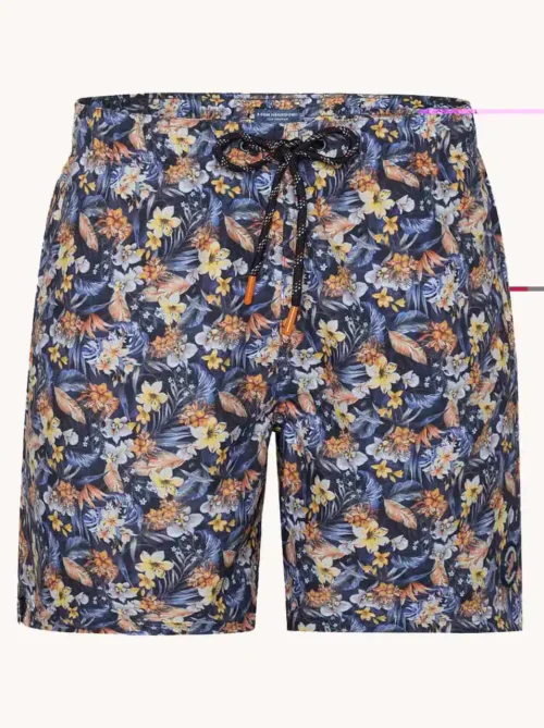 A Fish named Fred : Swimshort Floral, Navy