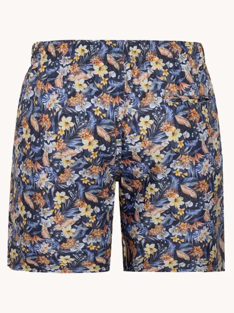 A Fish named Fred : Swimshort Floral, Navy - Image 4