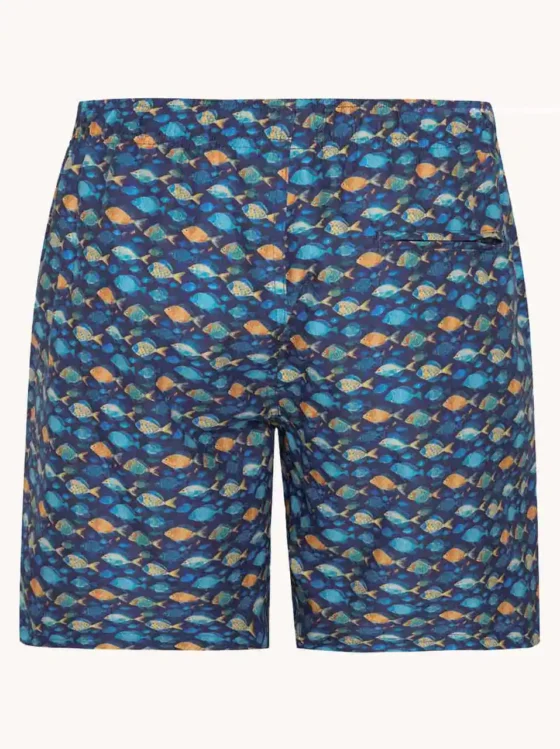 A Fish named Fred : Swimshort Fish, Navy - Image 4