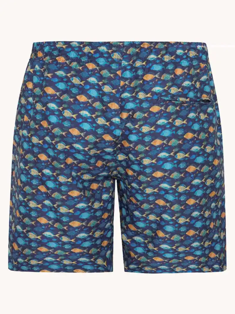 A Fish named Fred : Swimshort Fish, Navy - Image 4