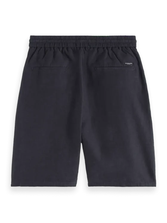 Scotch & Soda 180322 Fave Cotton/Linen Bermuda,Black - Image 2