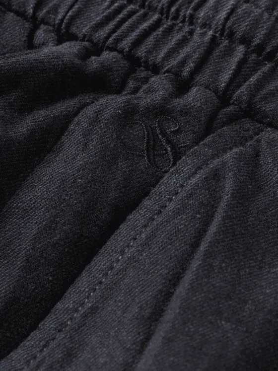 Scotch & Soda 180322 Fave Cotton/Linen Bermuda,Black - Image 3