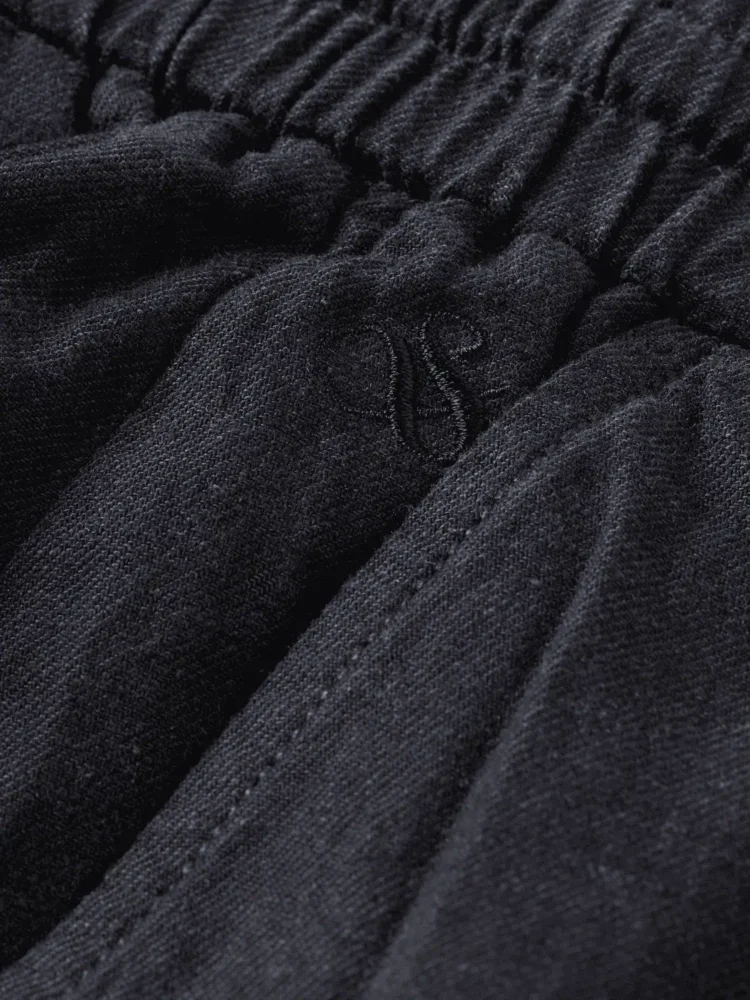 Scotch & Soda 180322 Fave Cotton/Linen Bermuda,Black - Image 3