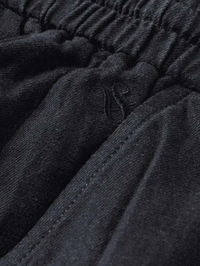 Scotch & Soda 180322 Fave Cotton/Linen Bermuda,Black - Image 3