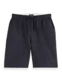 Scotch & Soda 180322 Fave Cotton/Linen Bermuda,Black