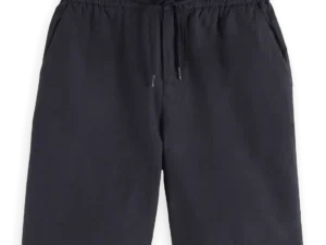 Scotch & Soda 180322 Fave Cotton/Linen Bermuda,Black