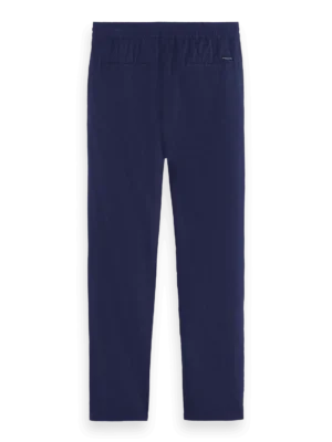 Scotch & Soda 179180 Warren- Cotton / Linen Twill Jogger, Navy image2