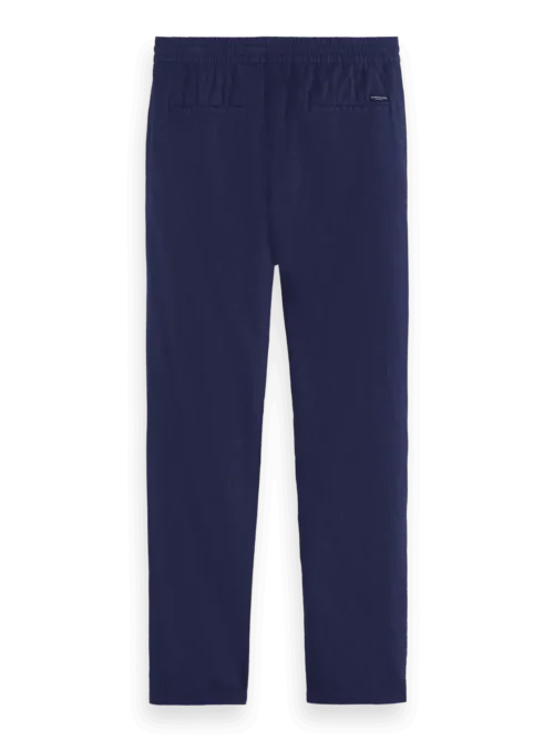 179180 Scotch & Soda Warren- Cotton / Linen Twill Jogger, Navy image2