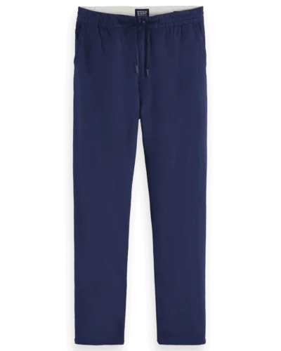Alternative view of Scotch & Soda 179180 Warren- Cotton / Linen Twill Jogger, Navy
