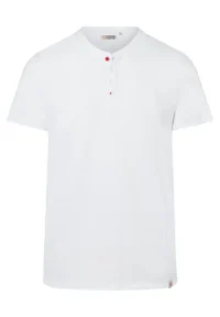Timezone - Soft Utility Henley T-shirt, White