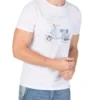 Timezone - Letter print T-shirt, white
