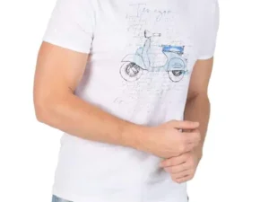 Timezone - Letter print T-shirt, white