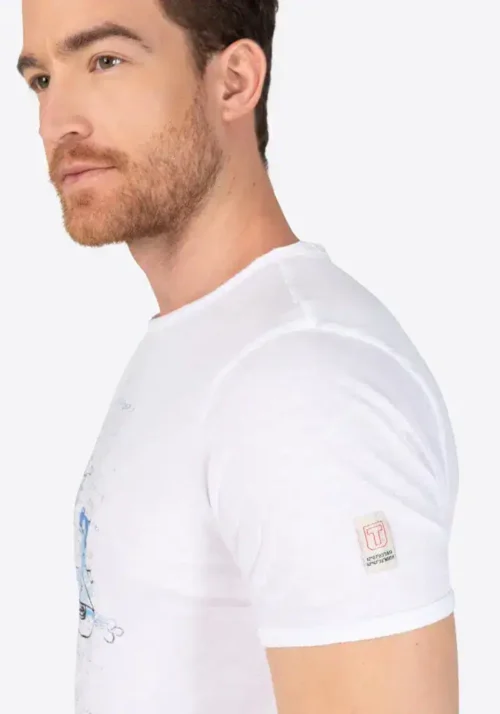 Timezone - Letter print T-shirt white - Image 4