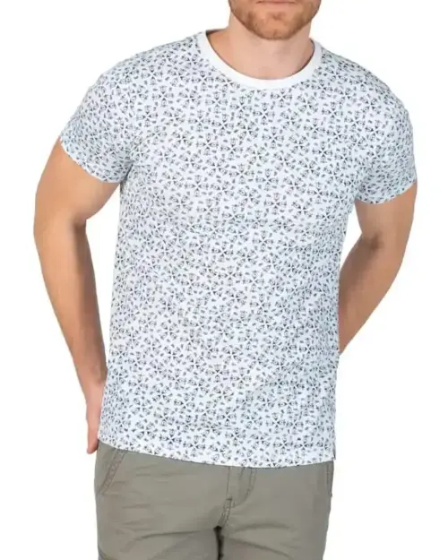 Timezone - Printed T-Shirt White