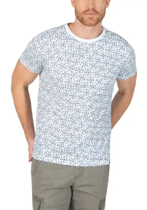 Timezone - Printed T-Shirt White