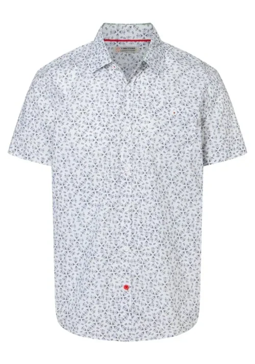 Timezone : Printed short-sleeve shirt White image3