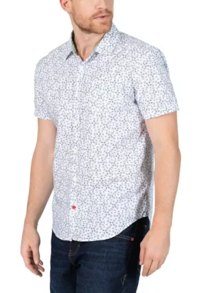 Timezone : Printed short-sleeve shirt White