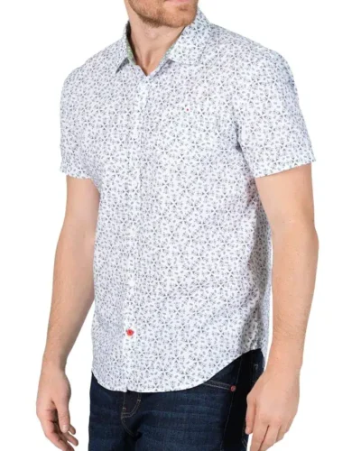 Timezone : Printed short-sleeve shirt White
