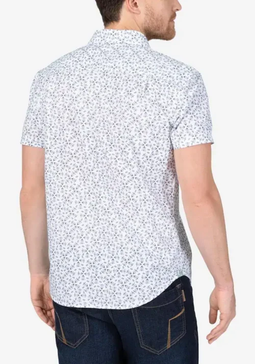 Timezone : Printed short-sleeve shirt White image2