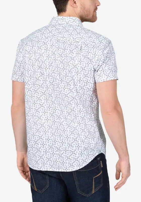 Timezone : Printed short-sleeve shirt White - Image 4