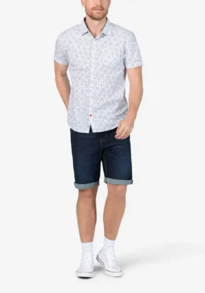 Alternative view of Timezone : Printed short-sleeve shirt White