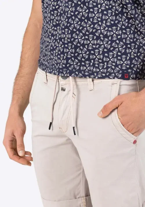 Timezone: Slim Luca Short washed ecru - Image 4