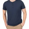 Timezone - Soft Utility Henley T-shirt, peacoat blue