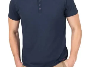 Timezone - Soft Utility Henley T-shirt, peacoat blue