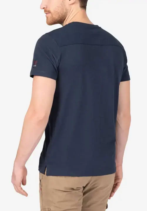 Timezone - Soft Utility Henley T-shirt, peacoat blue - Image 5