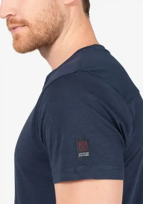 Timezone - Soft Utility Henley T-shirt, peacoat blue - Image 3